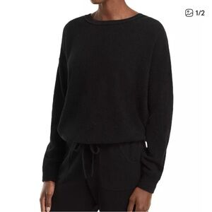 C by Bloomingdale's Black Cashmere Crew Neck Sweater